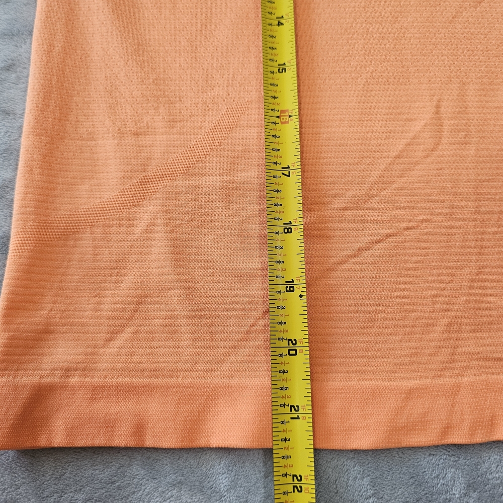 lululemon athletica Neon Yellow and Coral Ribbed Racerback Tank Tops - Picture 14 of 16